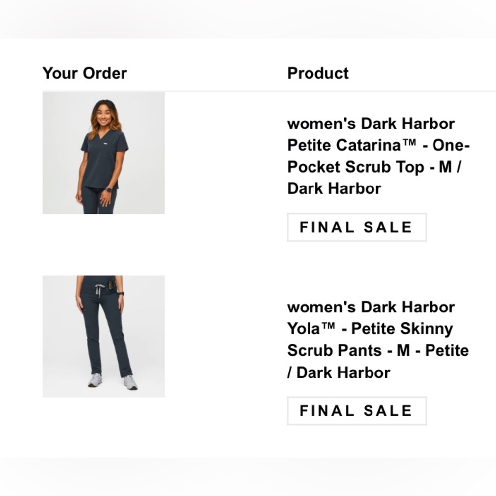 Dark Harbor Figs Set M Petite